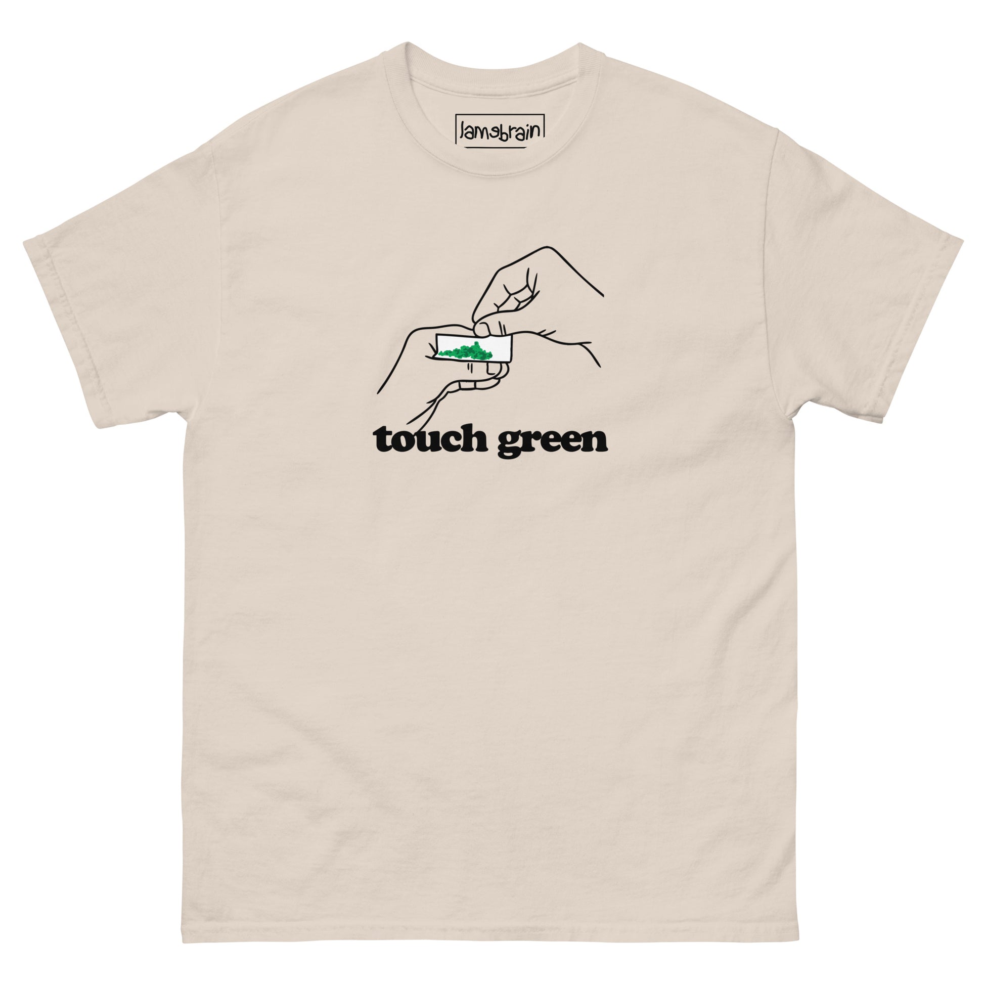 Lamebrain Chill graphic skateboard T-shirt featuring original artwork screen printed on a made-to-order 100% cotton skateboarding tee for streetwear and everyday wear.