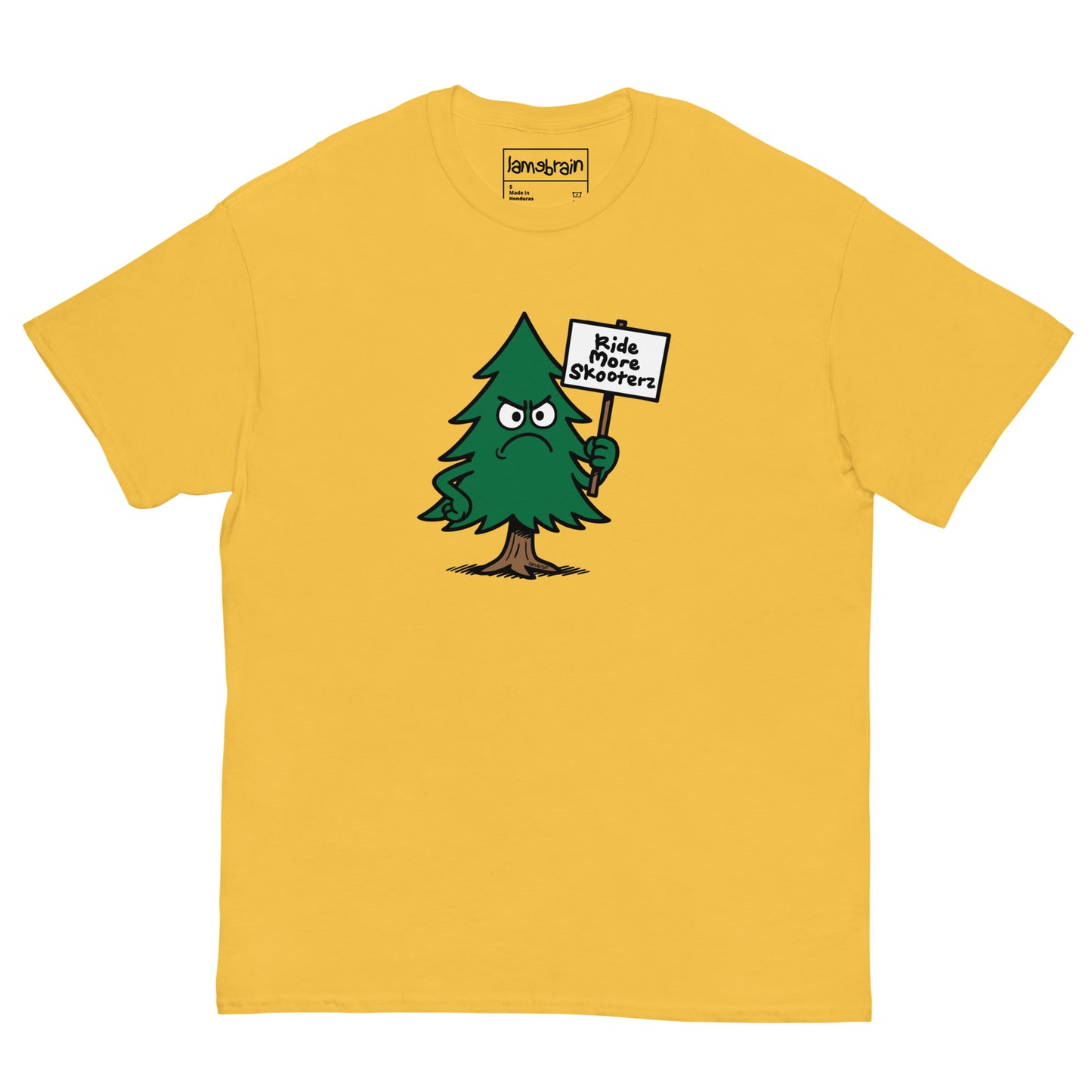 Lamebrain Cows graphic skateboard T-shirt featuring original cow-inspired artwork screen printed on a made-to-order 100% cotton skateboarding tee for streetwear and everyday wear.
