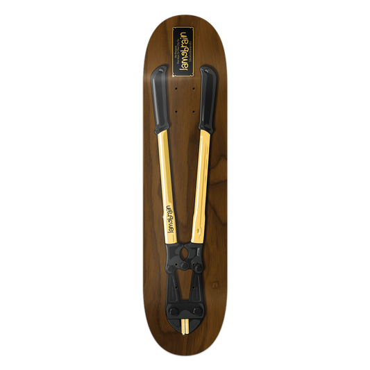 Lamebrain Keys to the City 8.25-inch skateboard deck featuring original street-inspired artwork on a premium 7-ply American maple skateboard deck for street, park, and transition skating.